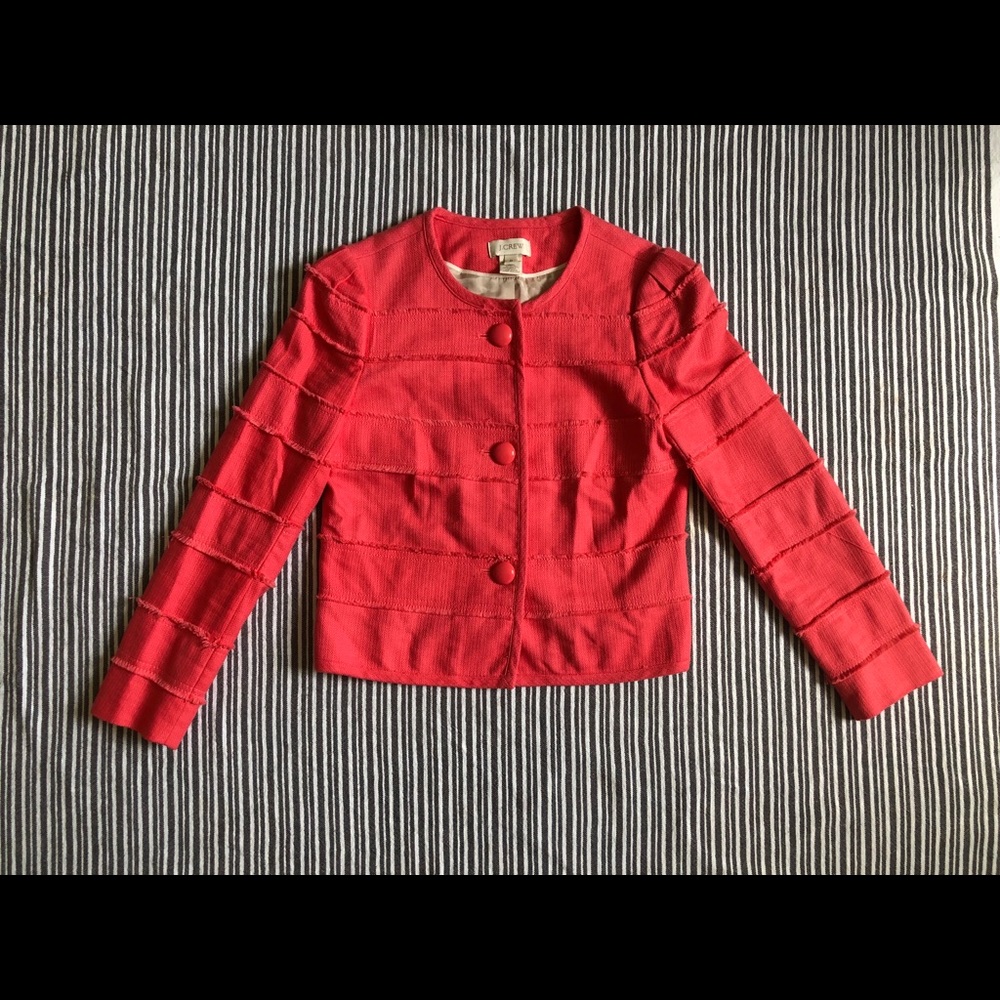 J.Crew cropped button up jacket